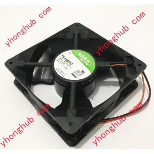 NIDEC TA450DC C33534-58PW P/N:933565 DC 24V 0.45A 3-Wire 120x120x38mm Server Cooling Fan