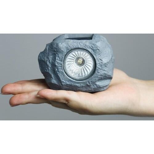 Solar Light Pathway Lawn Lamp For Garden Decoration Outdoor Pebbles Stone LED Rock Light Waterproof Spotlight Walkway Solar Lamp