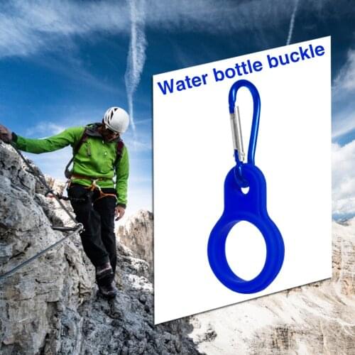 Climbing Water Bottle Holder Carabiner Silicone Outdoor Sport Kettle Buckle Hook Travelling Easy Carrying Portable Parts