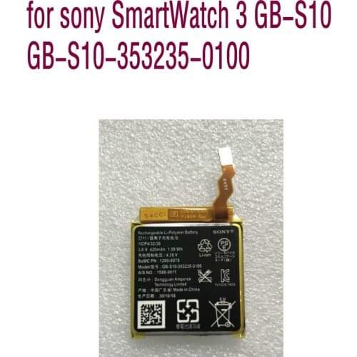 High quality Replacement Built-in battery 420mah SWR50 for sony SmartWatch 3 GB-S10 GB-S10-353235-0100 batteries