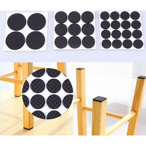 1/4/9/16Pcs Self Adhesive Furniture Leg Pads Feet Rug Felt Pad Anti Slip Floor Mat Square Round Chair Table Legs Cover Protector