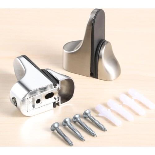 1Pc Adjustable Glass Shelf Support Metal Shelf Holder Bracket Support For Glass or Wood Shelves Glasses Clamps with Screws