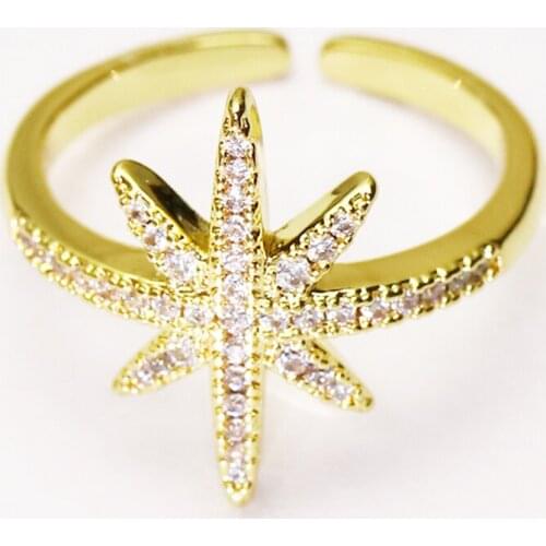 10 Pcs Metal Gold color rings Open rings Star jewelry Rings jewelry rings Gold color rings Gift for women jewelry Gift 51348