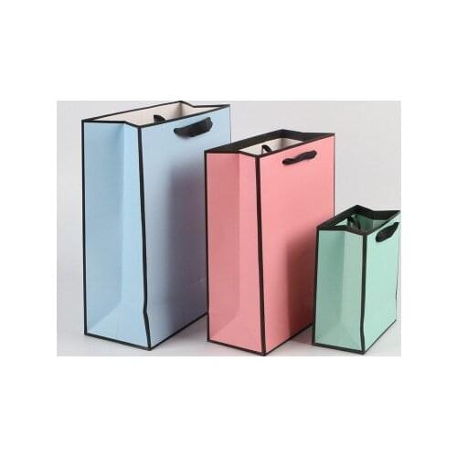 10PCS/Pack Gift Bags Packaging Handle Paper Storage Bag for Wedding Candy Favor Bag With Handle Gift Box Packing Bag