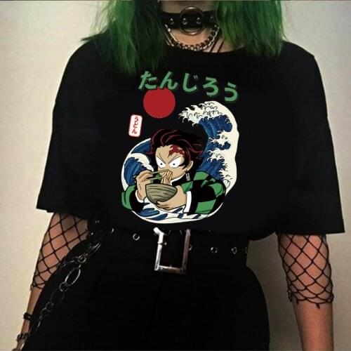 2020 Demon Slayer Funny Cartoon T Shirt Men Fashion Kimetsu No Yaiba T-shirt Graphic Japanese Anime Tshirt