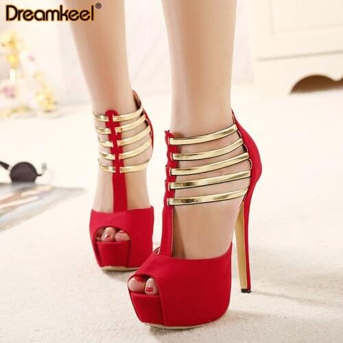High Heels Sandals Women Sexy Platform Peep Toe Shoes Women Pumps Woman High Heel Shoes Sandles Women Shoe Wedding R