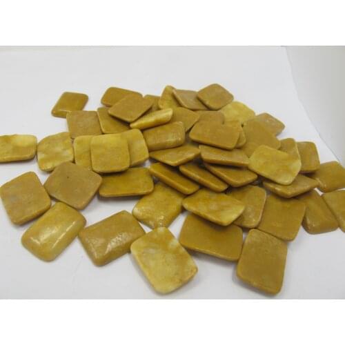 Natural Yellow Stone Bead Cabochon 15x20mm Rectangle Gem Stone Cabochon,Jewelry Ring Face Pendnat,10pcs/lot