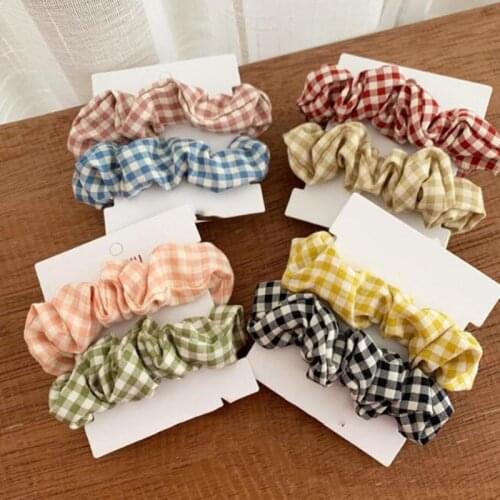 Fashion Silk Scrunchies Pack Women Hair Rope Lattice Elastic Hair bands Rubber Band Accessories For Girls New 2020 Headdress
