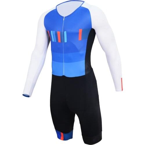 SVBBZC Pro Mens Jumpsuit Triathlon Super Speed Suit Ropa Ciclismo Maillot Long Sleeve MTB Cycling Jerseys kit Cycling Skinsuit
