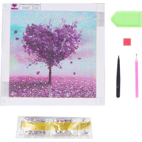 5D DIY Diamond Painting Cross Ctitch Kits Daimond Painting Full Drill Love Tree Shaped Diamond Cross Decor Accesseries