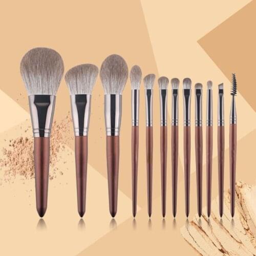 Waylike 12 Makeup Brush Set Loose Powder Eyeshadow Brush Repair Highlights Eyebrow Brush Super Soft And Full Set Of