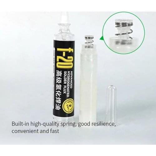 The Newest RELIFE F-20 BGA Advanced Hydrogenated Solder Paste Flux 10CC No-Clean Solder Paste Flux For Mobile Phone Repair