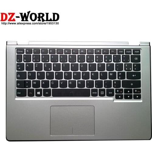 New Original Palmrest Silver Upper Case With French Keyboard Touchpad for Lenovo Yoga 2 11 Laptop C Cover 90204976