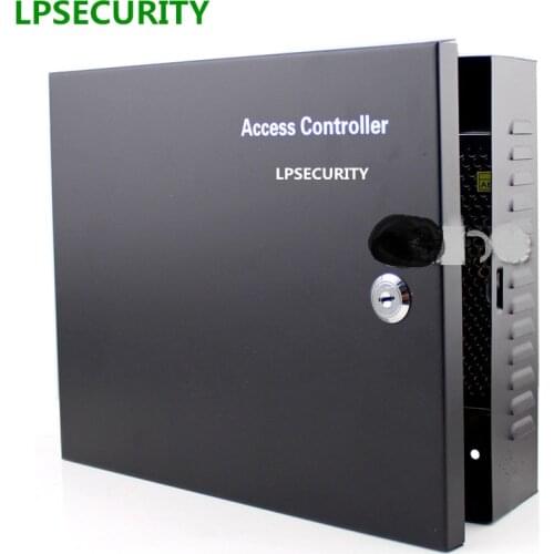 TCP/IP RJ45 12V 10A gate door lock access controller board with power box 1 door 2 door /4 door controller
