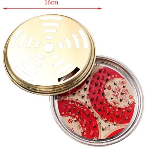 Portable Mosquito Coils Holder Round Rack for Home Outdoor Insect Repellent Box