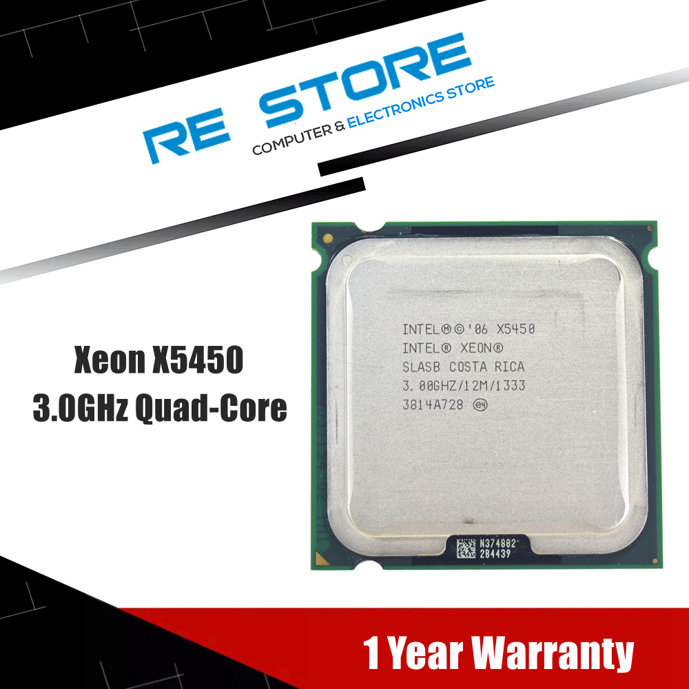 Intel Xeon X5450 Processor 3.0GHz 12MB 1333MHz CPU works on LGA775 motherboard