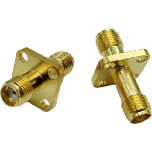 SMA-KKF 12.7mm Flange butt joint SMA Female Connector Coaxial RF SMA Connector 10pcs/lot