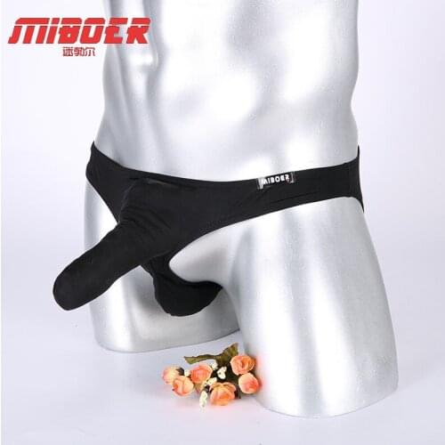 Long nose G-Strings Men thong fun sexy T pant Male panties bikini mens underwear T pants bullets separation