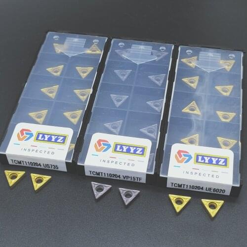 10PCS TCMT110204 VP15TF/UE6020/US735 Carbide Inserts Internal Turning Tools Cutting Tool CNC Tools Lathe cutter