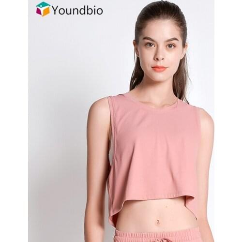 YOUNDBIO 2021 Sleeveless Sport Shirt Women Summer Loose Blouses Gym Fitness Tank Tops Female Workout Yoga Vest Casual Singlet