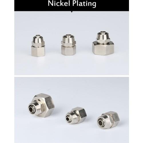 1Piece PC 4-01 1/8" Female Thread PC 4-02 1/4" Female Thread to OD 4mm Air Hose Tube Connector Quick Coupler Coupling Fitting