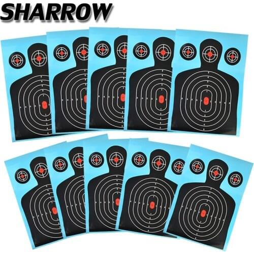10pcs Archery Target Paper Chest Ring Shooting Professional Paper For Indoor Outdoor Hunting Shooting Bow And Arrow Accessories
