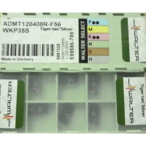 10PCS CARBIDE INSERT ADMT120408R-F56 WKP35S