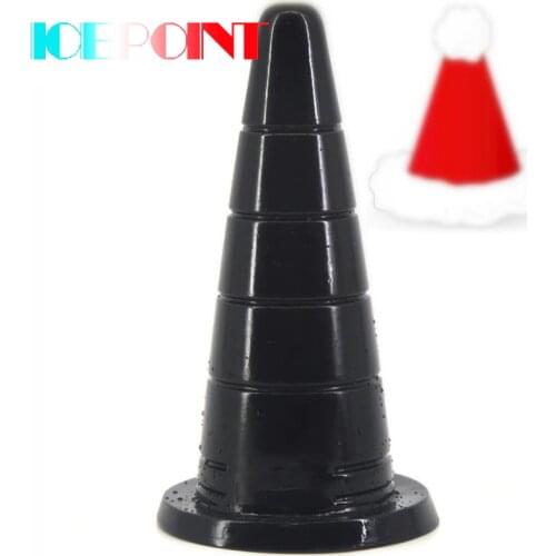 2020 Large anal plug cone shape suction butt plug anal sex toys adult products anal dildo groove big dildo vagina masturbation