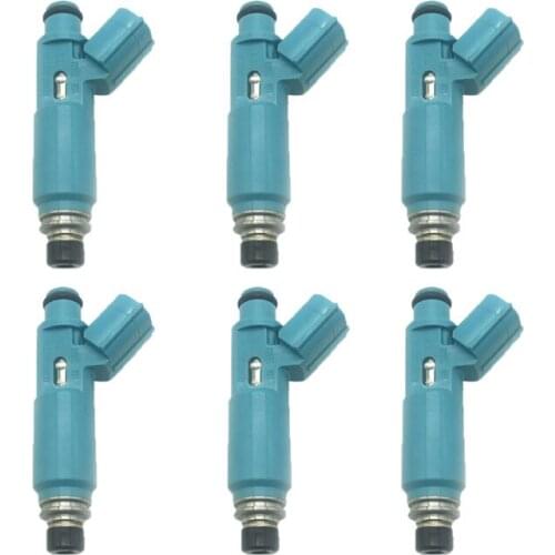 6pcs Fuel Injector Fit For Toyota Highlander Camry Solara 2.4L ACR30 ACV30 High Quality 23250-28020 23209-0H010 2320928020