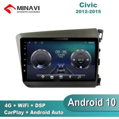 9'' Android 9.0 For Honda Civic 2012/2013/2014/2015 RHD Car Radio Multimedia GPS Navigation Navi Player Auto Stereo WIFI 2 din