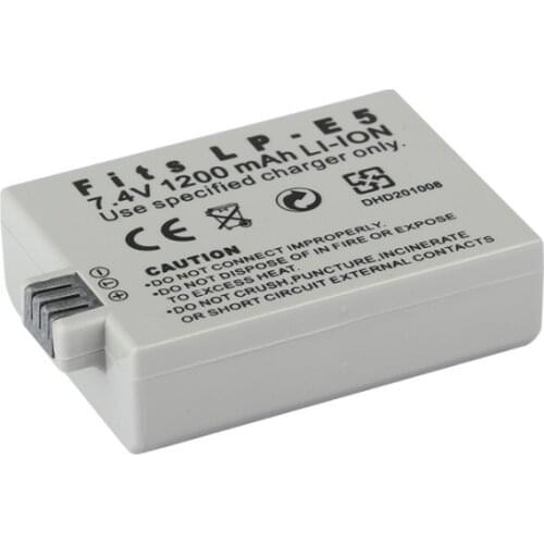 LP-E5 LP E5 LPE5 Rechargeable Digital Camera Battery Pack For Canon EOS 450D 500D 1000D KISS X2 X3 F Rebel XS