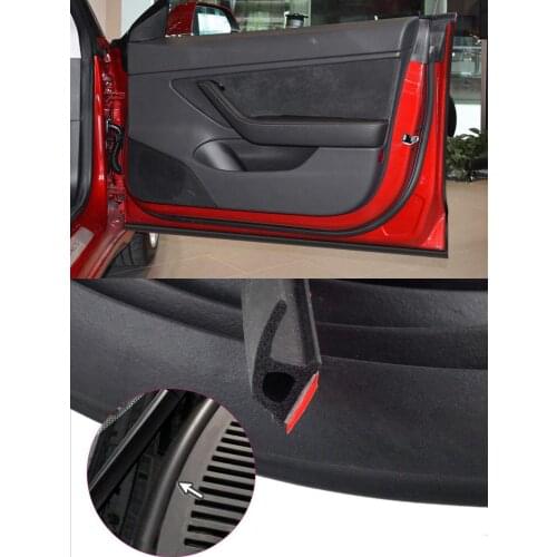 Car Accessories For Tesla Model 3 Door Seal Kit Soundproof Rubber Weather Draft Seal Strip Wind Noise Reduction Kit