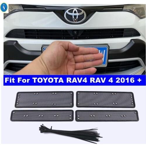 Car Accessories Front Grille Insert Net Insect Screening Mesh Cover Trim Protection Covers Fit For TOYOTA RAV4 RAV 4 2016 - 2018