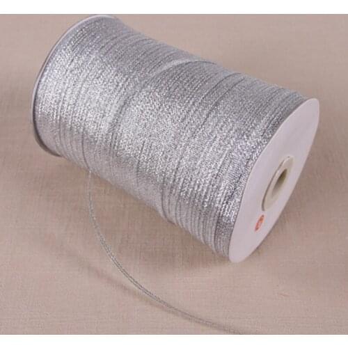 20 Yards 3mm width glitter ribbon gift packing belt wedding party Christmas embellishment ribbon sewing accessories silver