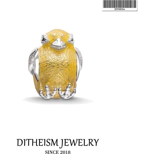 DIY Beads Antique Chicken 5mm Hole,2018 New Fashion Silver Jewelry Cute Gift For Women Girl Fit Bracelets Necklace Choker