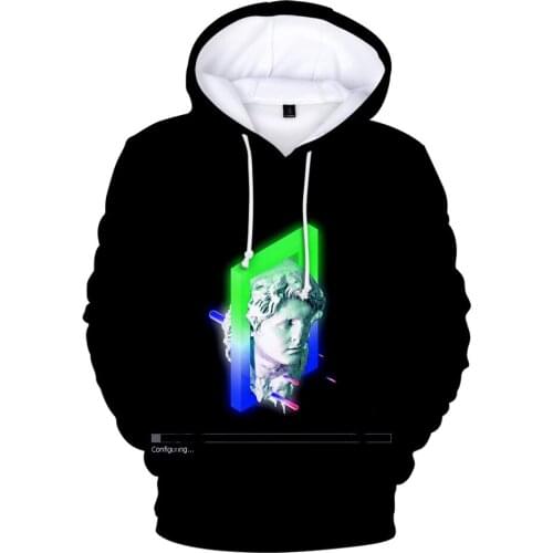 Childrens/Michelangelo Statue David Vaporwave Clothing Children Kids Boys Girls Long Sleeve Hoodie Sweatshirt Fash Kids Clothes