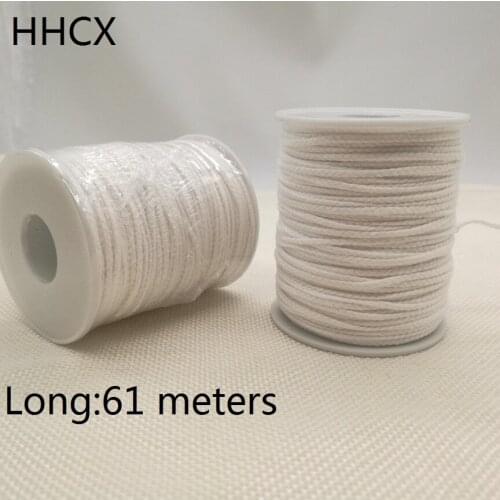 1 pcs Smokeless candle wick 61m long pure cotton hand DIY special candle wick vegetable environmental butter wick