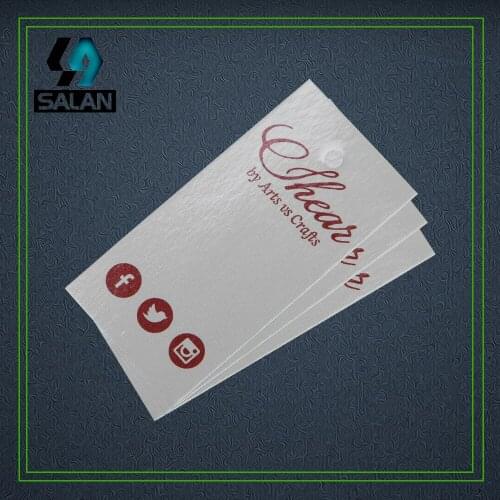 Custom high quality clothing hang tags garment paper printed tag cardboard label customized bookmarks price swing tag