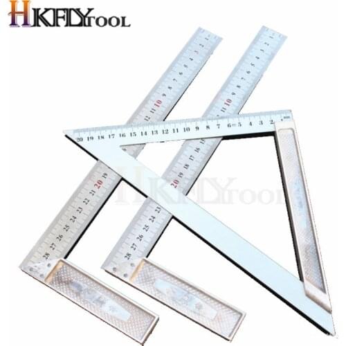 300MM Aluminum alloy square ruler right angle 90 Turning ruler Woodworking ruler Steel turning ruler measuring tools gauge