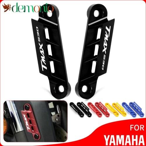 Tmax530 LOGO Front Axle Plate Cover For Yamaha TMAX 530 SX DX 2015 - 2020 Front Axle Coper Plate Decorative Cover tmaxsx tmaxdx