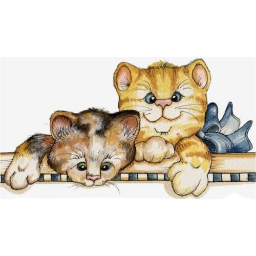 Two Cat Shape Metal Cutting Die DIY for Scrapbooking Decoration Crafts