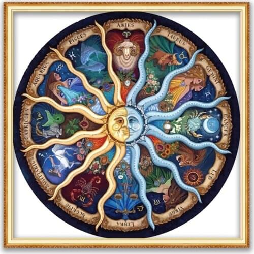 Region Mandala DIY Embroidery Cross Stitch 11CT Kits Craft Needlework Set Cotton Thread Printed Canvas Home Decoration On Sale