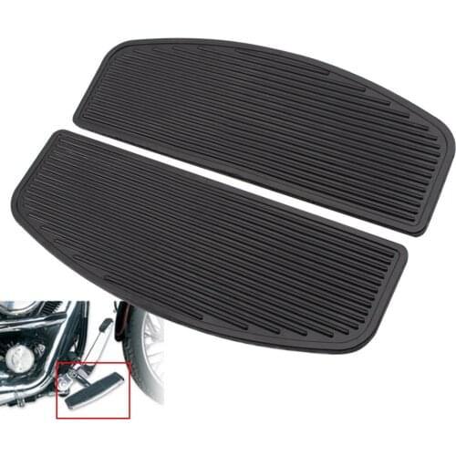 Moto Front Rider Floorboard Insert Foot Peg Footrest Pad For Harley Touring Glides FLHTC FLHTCUI FLHTCU FLHRC Black Rubber