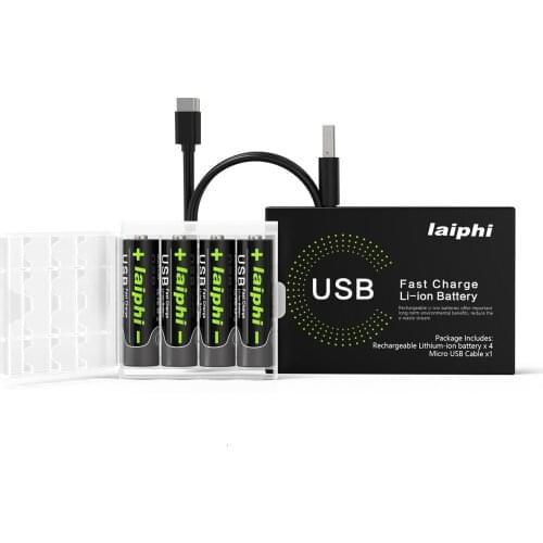 1.5V AA 2775mWh Li-polymer li-po Rechargeable lithium li-ion Battery USB Rechargeable Batteries