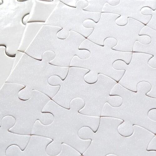 DIY Heat Transfer Paper Puzzle 3D Puzzle DIY Jigsaw Toy Blank Puzzles for DIY Photo Frame School & Home Office Supplies