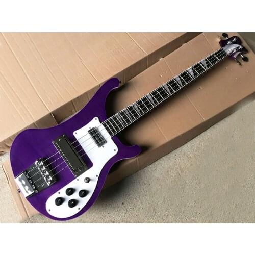 Factory Outlet-4 Strings Purple Electric Bass with 22 Frets,Rosewood Fretboard