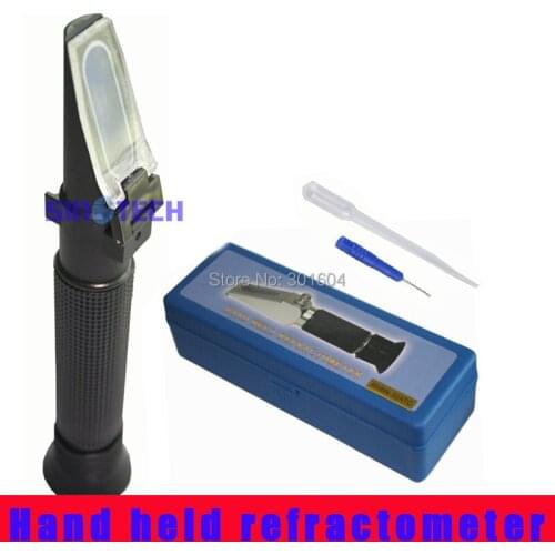 The cheapest hand held 0-50% brix grape sugar refractometer P-RHB-50ATC with hard case