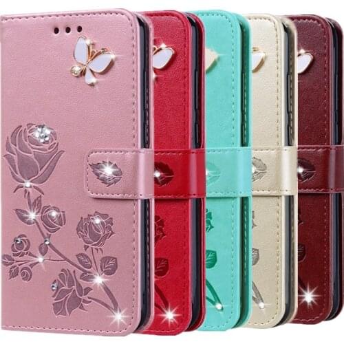 Bling Leather Flip Case For Xiaomi Redmi 9A 8A 7A 6A 5A S2 GO K20 9C For Redmi Note 9 9S 8T 8 7 6 Pro 5 4X Poco X3 F1 Cover Case