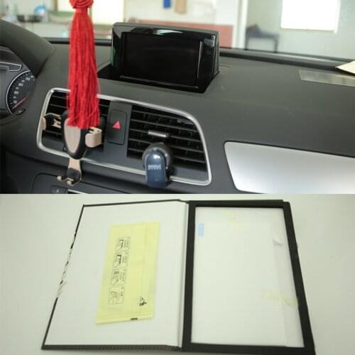 Foal Burning Car Styling GPS Navigation Screen Steel Protective Film For Audi Q3 2012 -2016 Control of LCD Screen Car Sticker
