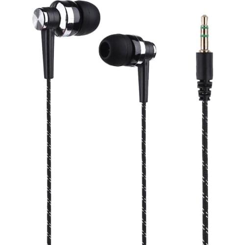 Stylish Braided Line Stereo Music In-ear Headset Earphone without Mic Headphone